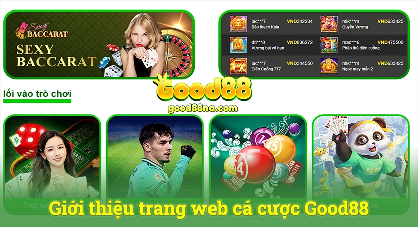 Giới thiệu trang web cá cược Good88 